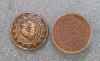 A Pheasant Coin (Button) Luang Poo Suang of Wat Tham Prom Sa watt, Lopburi